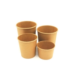 Wholesale 16oz Disposable Kraft Paper soup Bowl for Noodles