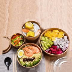 Takeaway Kraft Hot Food Paper Bowl