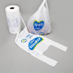 100% Compostable eco friendly carry biodegradable plastic bag