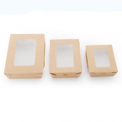 กล่องกระดาษหน้าต่างสำหรับกล่องสลัดผลไม้/กระดาษ