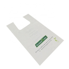 Wholesale price compostable bags 100% biodegradable custom shopping bag with logo