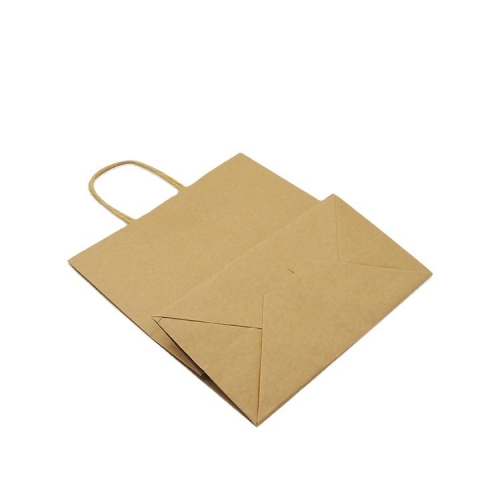 Custom Printed Shopping Packaging Kraft Paper Bag With Handles