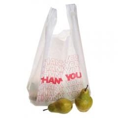 Bolsas de compras de plástico biodegradables con logotipo completamente personalizado