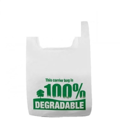 Prix de gros sacs compostables 100% sac shopping personnalisé en plastique biodégradable