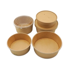 100% Food Grade Biodegradable Disposable Salad Bowl With Lid