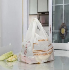 Bolsos desechables compostables biodegradables de la maicena del logotipo de China