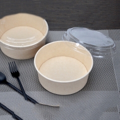 I contenitori di carta usa e getta contengono ciotole di carta da 1300 ml per la zuppa.