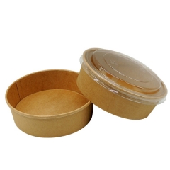 Factory Price Personalized Unique Kraft Paper Salad Bowl