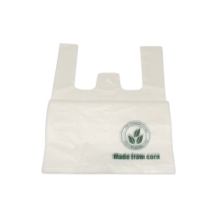 Las bolsas de compras de almidón de maíz llevan una bolsa de residuos de caca de PLA biodegradable