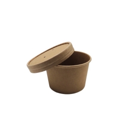 12 oz Disposable Paper Soup Cups With Paper Lids, Competitive Price, Source Factory