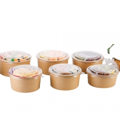 food grade Salad Container Take Away Soup Paper Bowl