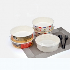 Disposable Hot Soup White Paper Bowl/Paper Food Container Bowl