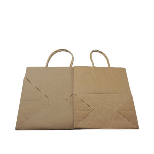 Biodegradable Wholesale Custom Printed Square Kraft Paper Bag