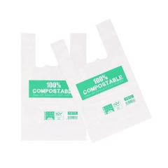 China biodegradable compostable cornstarch logo disposable bags