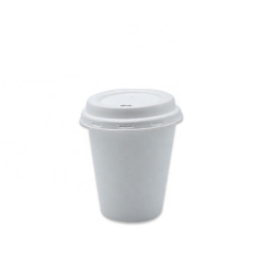 Tasse de canne à sucre 12oz tasses compostables biodégradables en bagasse avec couvercle