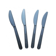 6 Inch Compostable Black PLA Disposable Cutlery Set