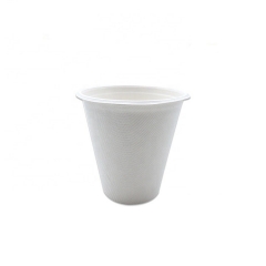 Catering biodegradable taza de café de caa de azúcar de pulpa de bagazo de 7 oz