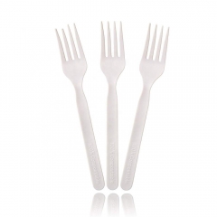 100% Biodegradable PLA Compostable Cutlery Set CPLA Fork