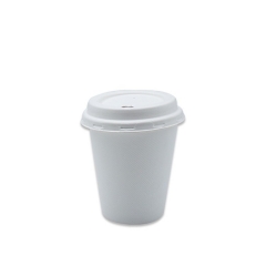 蓋付きの使い捨ての環境に優しいサトウキビテイクアウトコーヒーカップ