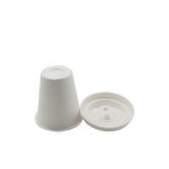 7 oz unbleached cup biodegradable disposable sugarcane cups with lids