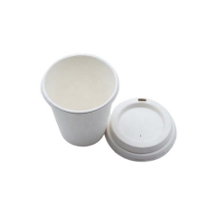 90mm Biodegradable custom printed disposable coffee paper cup with lid