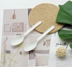 Wholesale price plastic recyclable ice cream spoons biodegradable disposable ice cream spoons with logo