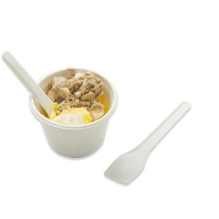 Eco Friendly Compostable CPLA Frozen Yogurt Spoons