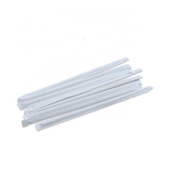Biodegradable Individually Wrapped PLA Compostable Drinking Straw With Custom Printed Logo