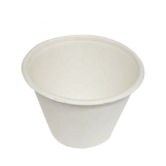 Custom Eco Friendly Coffee Bagasse Cup With Lid