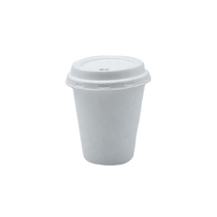 90-миллиметровый биоразлагаемый одноразовый бумажный стаканчик для кофе с крышкой  напечатанный на заказ