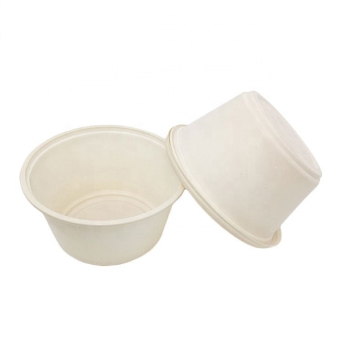 Eco-friendly Cornstarch Food box Biodegradable Soup Bowl With Lid