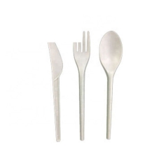 High Quality 100% Biodegradable Spoon Flatware CPLA Cutlery Set For Camping