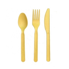 CPLA Flatware ชุดช้อนส้อมที่ย่อยสลายได้ทางชีวภาพที่ย่อยสลายได้