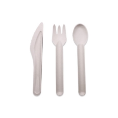 New style Sugarcane Bagasse cutlery set Disposable Cutlery for whole sales