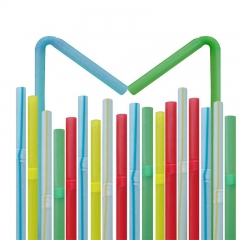 Экологичные оптовые одноразовые одноразовые цветные соломинки из PLA для молока