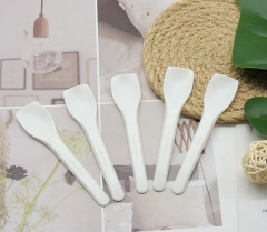 Alternativa a las cucharas de yogur congelado CPLA 100% compostables de plástico