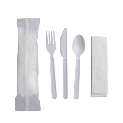Eco Disposable Forks Spoons and Knives Set Biodegradable Cutlery Set