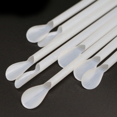 Pajitas biodegradables compostables de la cuchara del PLA del té de la burbuja del proveedor chino