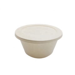 Eco-friendly Cornstarch Food box Biodegradable Soup Bowl With Lid