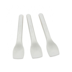 Disposable Biodegradable 4 inch Ice Cream Scoop Spoons Custom Alternative to Plastic