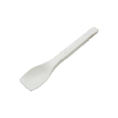Mini cucchiaio per gelato usa e getta bianco da 4 pollici Alternativa biodegradabile al 100% alla plastica
