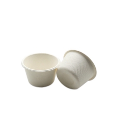 Tasses jetables de sauce de trempage de bagasse biodégradable de canne à sucre de 4 onces de tasse