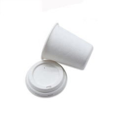 Disposable Bagasse Biodegradable Cup for Hot Coffee with Lid