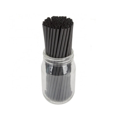 10mm Eco Friendly Milktea Drinking Black Biodegradable Straws