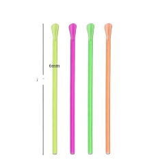 Manufactured Eco-friendly Compostable PLA Spoon Straw for Smoothie