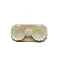 Disposable Coffee Carrier Sugarcane Cup Holder Tray For 2