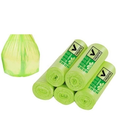 Chinese supplier green PLA 100% biodegradable dog poop bag