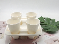 Pulp Fiber 4 Cup Drink Carrier for 8-16 oz Cups