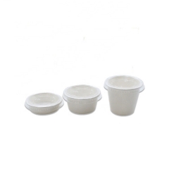 Contenant de sauce biodégradable de tasse de portion de Bagasse 2OZ