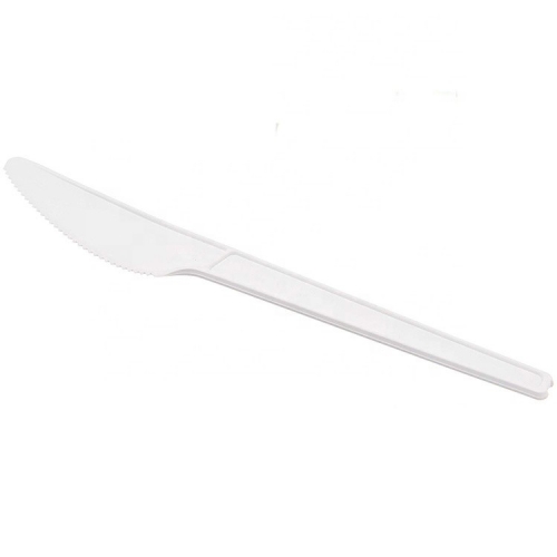 6.5 Inch Airline Cubiertos Plastic Biodegradable CPLA Compostable Tasting Spoon